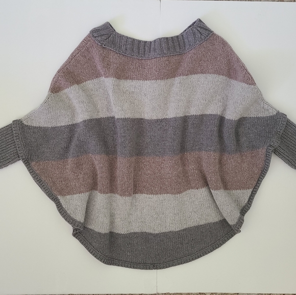 LOFT Sweaters - ANN TAYLOR Loft gray brown stripe sweater